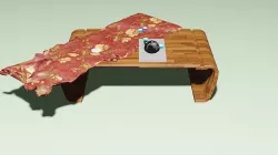 Japanese Table Low-poly 3D model