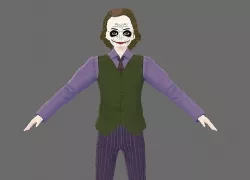 Joker - Low poly 3d Character for VRChat Low-poly 3D model