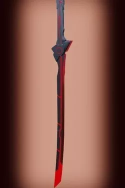 Katana Cyberpunk Low-poly 3D model
