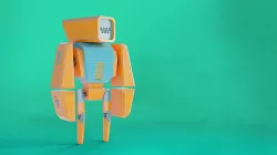 Kevin the robot Low-poly 3D model