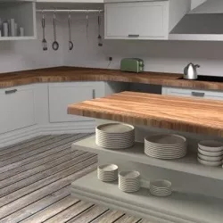Kitchen Scene Pack with 9 different kitchens 3D model