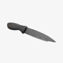 Knife worn black rubber Low-poly 3D model