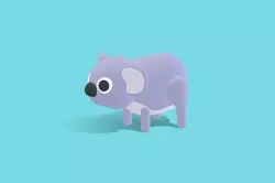 Kola the Koala - Quirky Series Low-poly 3D model