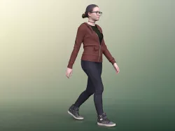 Laura 20012-02 - Animated Woman Walking 3D model