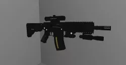 Lewis Machine and Tool LMT Defender Carbine Low-poly 3D model