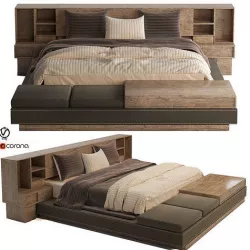 library bed set 12 3D model