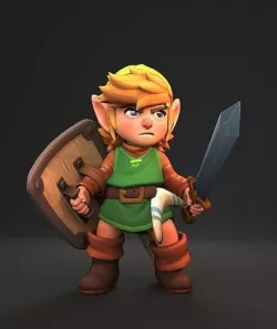 Link The Legend of Zelda Low-poly 3D model