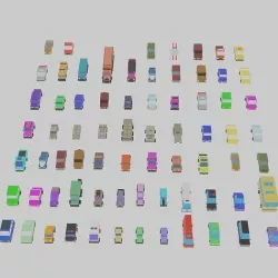 Low Poly City Vehicles car 72 Low-poly 3D model