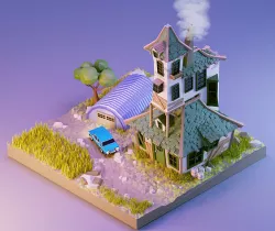 low poly Gameasset3 Low-poly 3D model