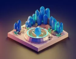 low poly Gameasset4 Low-poly 3D model