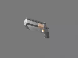 Low-Poly Wingman Pistol Low-poly 3D model