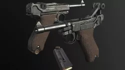 Luger P08 Low-poly 3D model