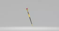 magic staff Low-poly 3D model