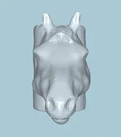 MakeIT Horse Head Shape Planter 3D Model Flowerpot Vase 3D model
