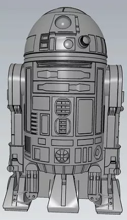 MakeIT R2-D2 Artoo-Detoo Star Wars Character Robot 3D Model  3D model