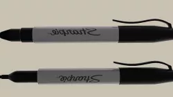 marker pen Low-poly 3D model