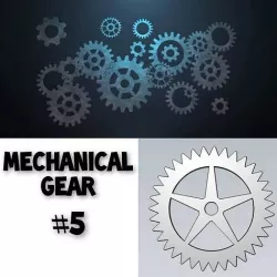 Mechanical Gear Wheel For Engineering Work 3D model