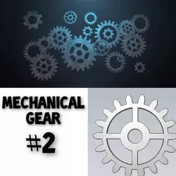Mechanical Gear Wheel For Engineering Work 3D model