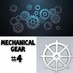 Mechanical Gear Wheel For Engineering Work 3D model