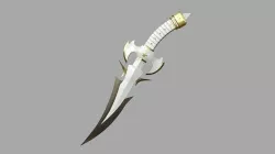 Medieval Dagger 03 Luxury- Fantasy Character Weapon Low-poly 3D model