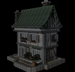 medieval house  3D model
