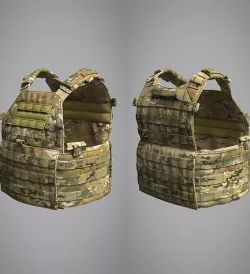 Military Vest LBT 6094 - Marvelous Designer 3D model