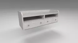 Modern wooden comode light  Low-poly 3D model
