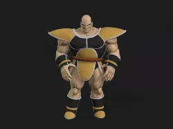  Nappa Dragon Ball i clone 7 Character Low-poly 3D model