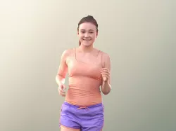 Nelly 10710 - Athletic Woman Running Low-poly 3D model
