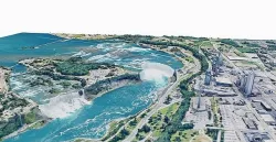 Niagara Falls - Waterfalls Low-poly 3D model