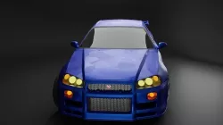 Nissan Skyline GTR R34 3D model