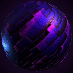 Obsidian Rock Material PBR Texture