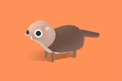 Sea Otter - Quirky Series Low-poly 3D model