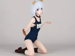 Origami Tobiichi in dog costume 01 3D model
