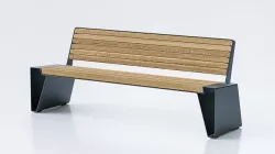 PARK MODERN BENCH RADIUM LRA 3D model