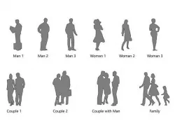 People Graphic Symbols - Revit Family Collection 3D model