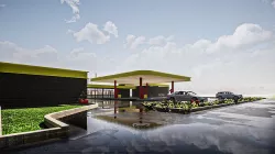 Petrol Station Gas Station Low-poly 3D model