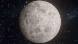 Photorealistic Moon Low-poly 3D model