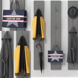 Pin Hang Coat Rack 3D model