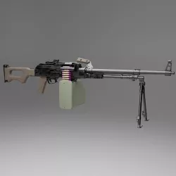 PKM LMG Low-poly 3D model