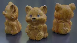  Plaster Bear 01 Low-poly 3D model