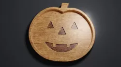 Pumpkin Tray - CNC Files for Wood 3D model