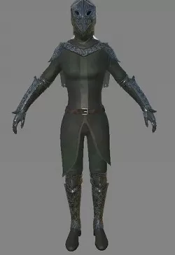 Raven knight game and 3d printing model Low-poly 3D model