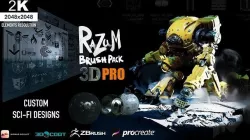 RAZUM MEGAPACK PRO 3D ALPHA BRUSHES Texture