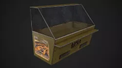 Refrigerator USSR Low-poly 3D model
