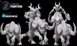 Riders pack of the Blood God Army 3D model