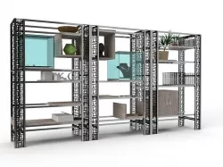 Room divider shelf 3D model