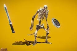 RPG Big Skeleton 1 Low-poly 3D model