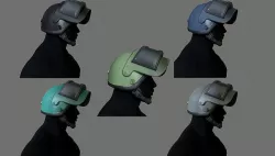 Russian Assault Helmet  PSH-77  low-poly 3d model Low-poly 3D model