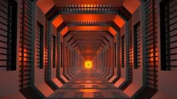 Sci-Fi Hallway Low-poly 3D model